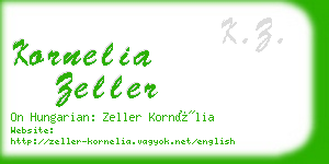 kornelia zeller business card